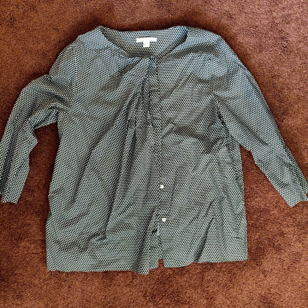 COS boxy button down shirt
